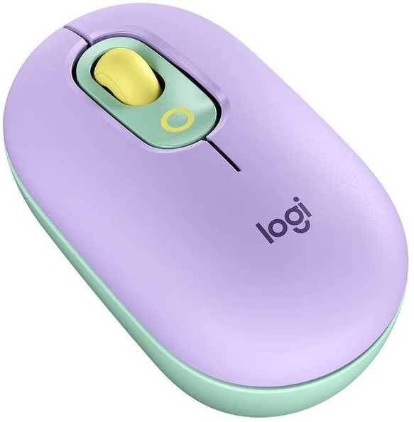 Logitech POP Silent Wireless Mouse Daydream Mint, Bluetooth Multi-Device, Emoji Button, 24 Month Battery 910-006547
