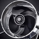 Russell Hobbs 25cm Silver Vintage Desktop Fan Chrome Coated Finish, 3 Speed, Tilt Adjustable, 80W Motor RHVDF02, 1 Year Warranty