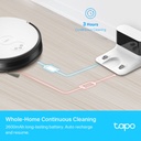 TP-Link Tapo RV10 Robot Vacuum & Mop 2000Pa Suction, Smart Zigzag Navigation, App Control, Auto Charging Product Code: TAPO-RV10