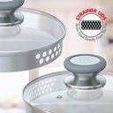 Bennett Read 19 Piece Supreme Strainer Cookware Set Stainless Steel, Tempered Glass Lids, Induction Compatible Product Code: KSC319