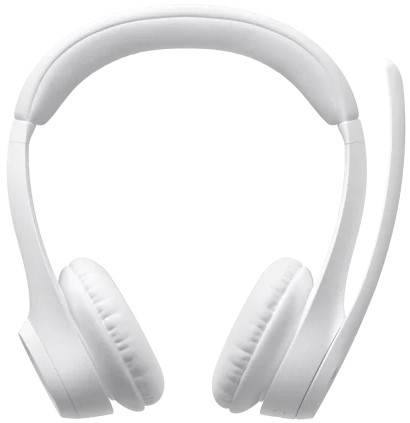 Logitech Zone 300 Wireless Headset White, Bluetooth 5.3, Dual Noise Canceling Mics, 30mm Drivers, USB C Charging Product Code: 981-001407