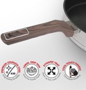 Bennett Read 28cm Titan Chef Pan Extra Deep Stainless Steel, Cool Touch Handle, Dishwasher Safe Product Code: KBS383