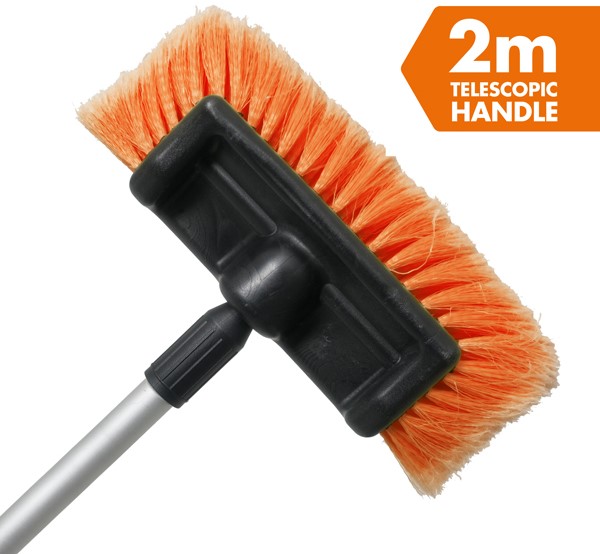 Bennett Read 2 Meter Car Cleaning Brush Telescopic Pole, Non-Scratch Bristles, Water Flow Control Product Code: HCB101