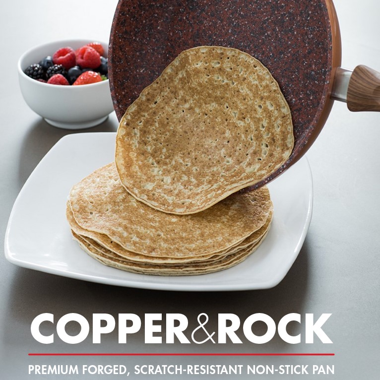 Bennett Read 24cm Copper & Rock Pan GraniteTech Non Stick, Forged Aluminium Core, All Hob Compatible Product Code: KBS442