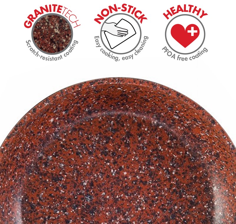 Bennett Read 24cm Copper & Rock Pan GraniteTech Non Stick, Forged Aluminium Core, All Hob Compatible Product Code: KBS442