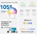 TP-Link Tapo L535B Multicolor Smart WiFi Bulb 1055 Lumens, Matter Certified, Voice Control, Energy Monitoring Product Code: TAPO-L535B