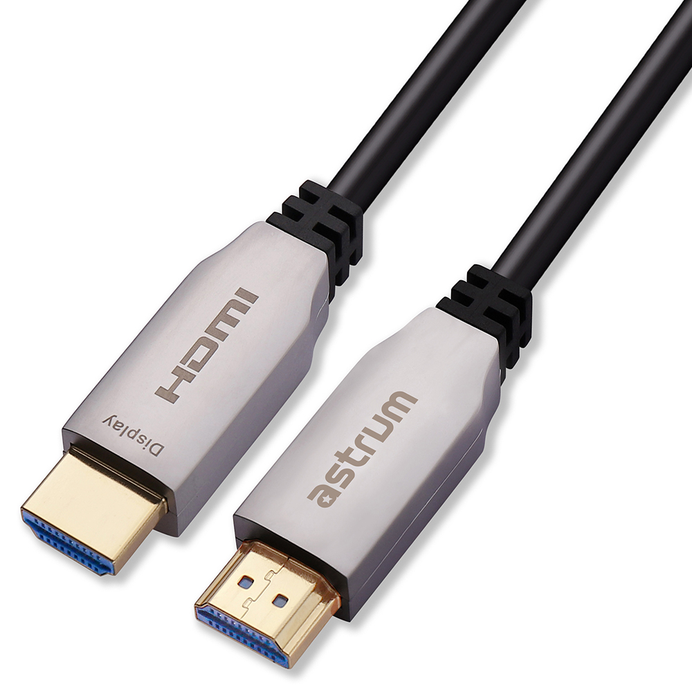 Astrum HD040 HDMI Fiber Optic Cable 40m, 4K Ultra HD @60Hz, HDMI V2.0, Gold Plated Connectors SKU: A31604-B
