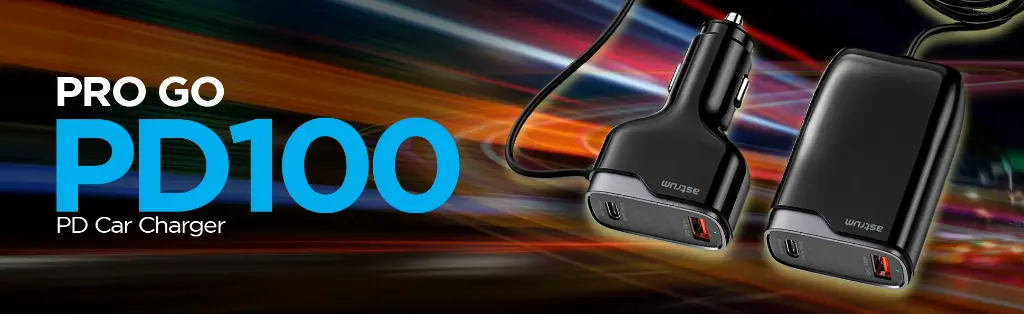 Pro Go PD100 4 in 1 USB-C PD102W Dual USB Travel Car Charger 