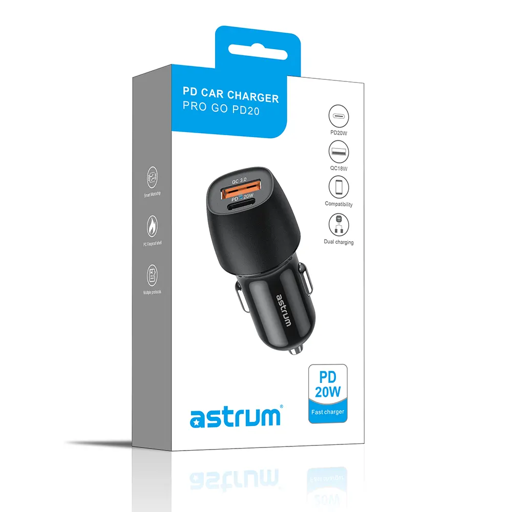 Pro Go PD40 USB-C PD38W Dual USB Travel Car Charger (copy)