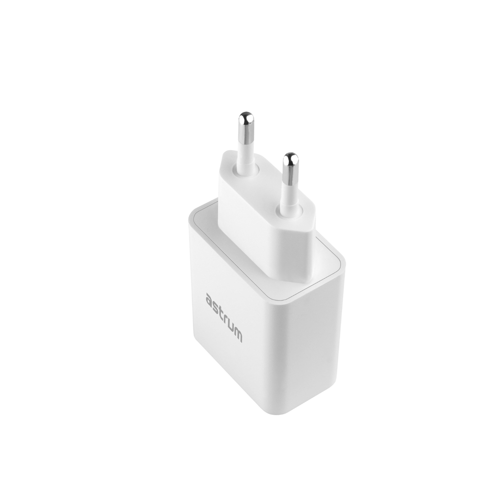 Astrum WATZ12D Wall Charger 12W Dual USB-A Fast Charging, Compact Design Black SKU: ACHW12DB (copy)