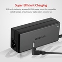 strum CL210 65W Laptop Charger for ASUS 19V 3.42A AC Adapter with 3.0 × 1.0mm Pin, Smart IC & Safety Protection Black SKU: A90521-B
