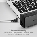 strum CL210 65W Laptop Charger for ASUS 19V 3.42A AC Adapter with 3.0 × 1.0mm Pin, Smart IC & Safety Protection Black SKU: A90521-B