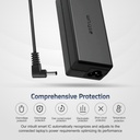 strum CL210 65W Laptop Charger for ASUS 19V 3.42A AC Adapter with 3.0 × 1.0mm Pin, Smart IC & Safety Protection Black SKU: A90521-B
