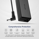 Astrum CL220 65W Laptop Charger for ASUS 19V 3.42A AC Adapter with 4.0 × 1.35mm Pin, Smart IC & Safety Protection Black SKU: A90522-B