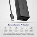 Astrum CL750 135W Type-C PD Laptop Charger Universal USB-C AC Adapter with 5 20V Output, Smart IC & Multi Protection System Black SKU: A90575-B