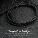 Astrum EB160 Wired Stereo Earphones 10mm Dynamic Driver, In-Line Mic, Electro Painted Finish, Tangle Free Cable Black SKU: A11016-B