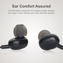 Astrum EB170 Wired Stereo Earphones 10mm Dynamic Driver, In-Line Mic, 45° In-Ear Fit, Tangle Free Cable Black SKU: A11017-B