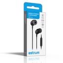 Astrum EB170 Wired Stereo Earphones 10mm Dynamic Driver, In-Line Mic, 45° In-Ear Fit, Tangle Free Cable Black SKU: A11017-B