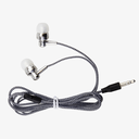 Astrum EB250 Wired Stereo Earphones 10mm Dynamic Driver, In Line Mic, Electro Painted Finish, Noise Isolating Fit Silver SKU: A11025-S