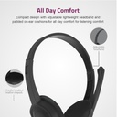 HU640 HEADSET WIRED USB MIC ON EAR WIRE