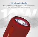 Astrum SP110 Portable Bluetooth Speaker 10W RMS, BT5.3, TWS Stereo, TF/USB/FM/AUX, RGB Light, IPX5 Black SKU: A14511-N