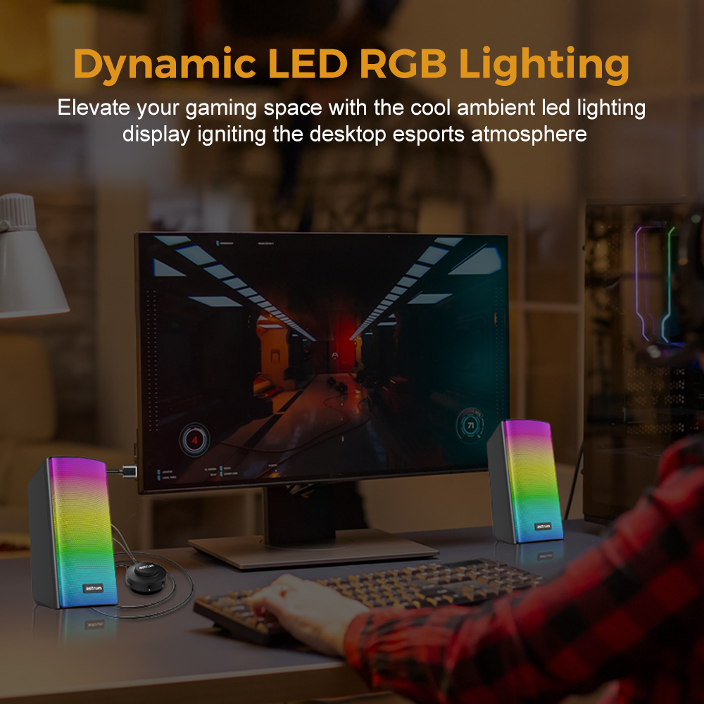 SU030 USB Plug & Play 3-in-1 Speakers, Bluetooth TF, Aux and Mic in