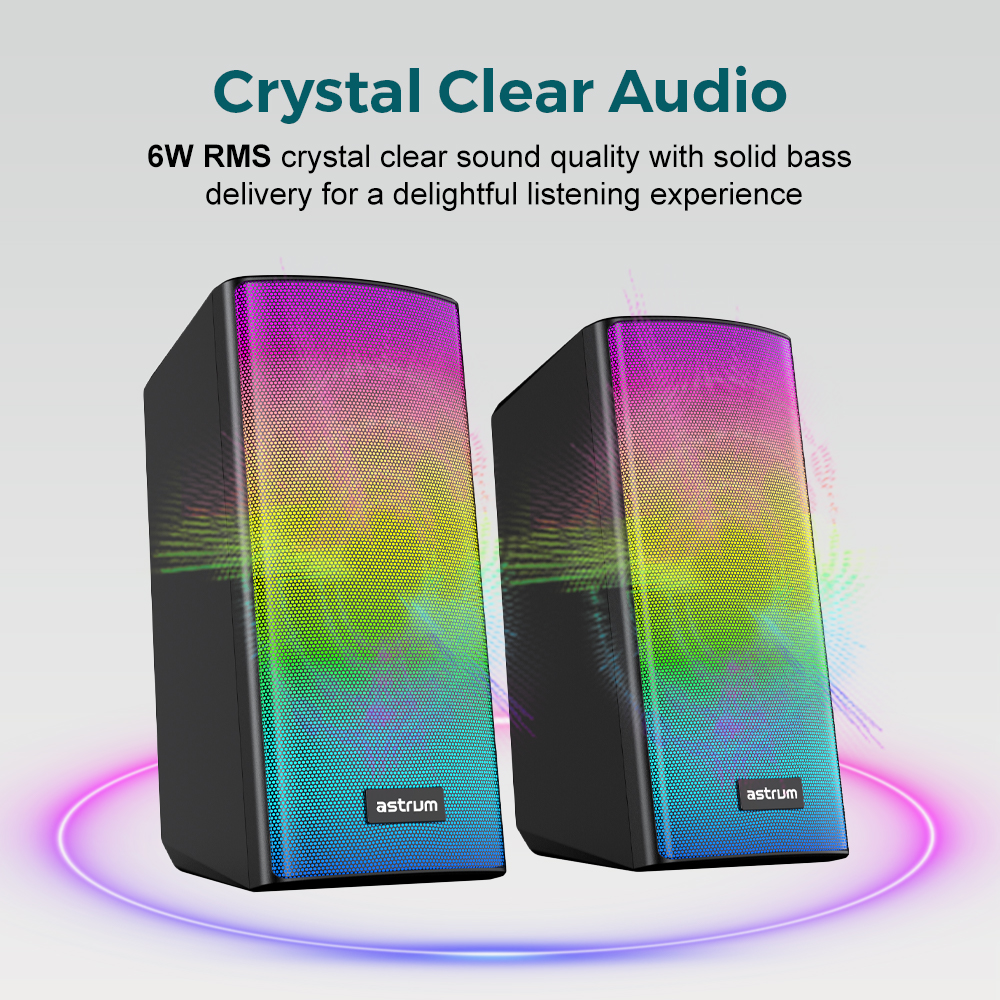 SU030 USB Plug & Play 3-in-1 Speakers, Bluetooth TF, Aux and Mic in