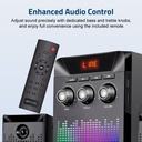 Astrum SM330 2.1CH Multimedia Speaker 35W RMS, Bluetooth 5.0, USB, TF Card, FM Radio, LED Display, Remote Control Black SKU: A13033-B