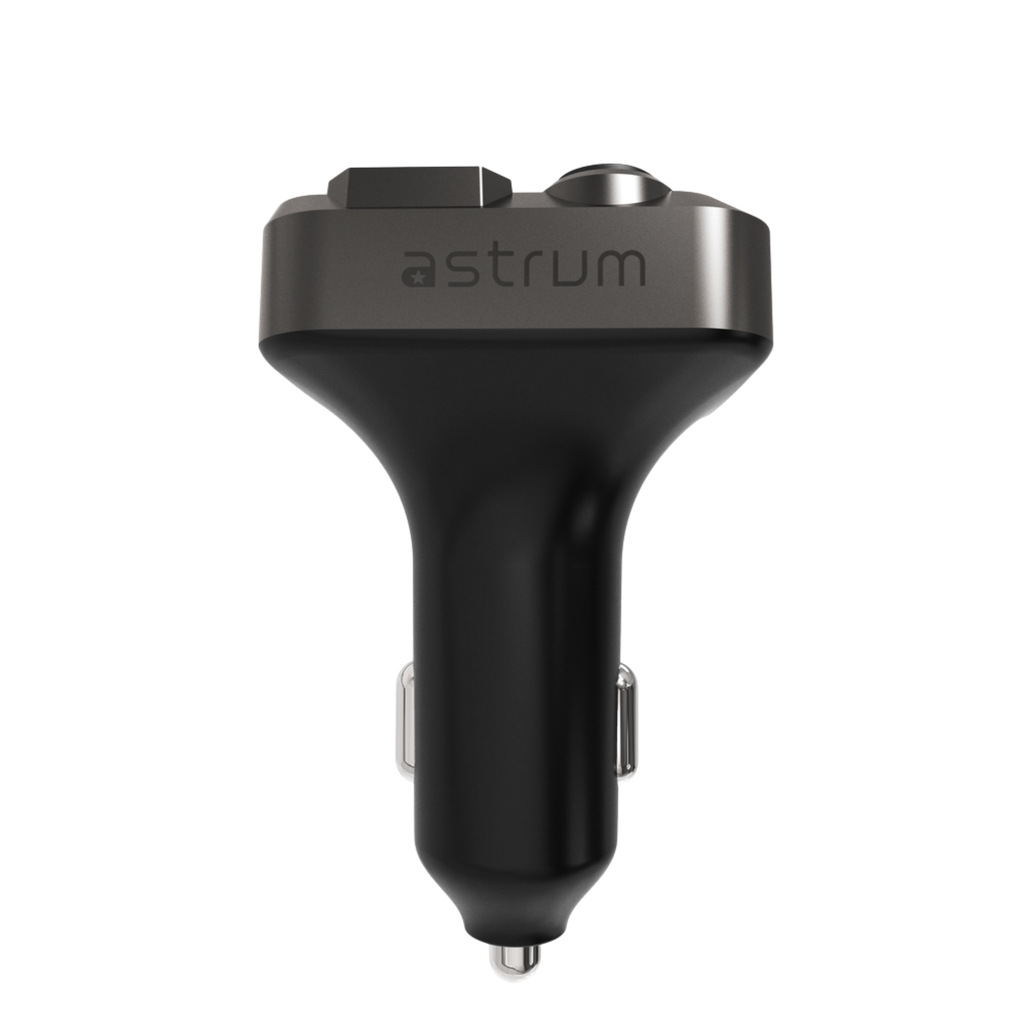 Astrum FM430 Car FM Transmitter Bluetooth 5.3, PD30W USB-C Fast Charging, LED Voltage Display, U-Disk Playback, Zinc Alloy SKU: A70543-B