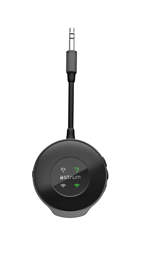 Astrum BT230 Bluetooth 5.3 Audio Transmitter & Receiver 2-in-1 TX/RX, USB-C Fast Charging, Mic, LED Display SKU: A85023-B