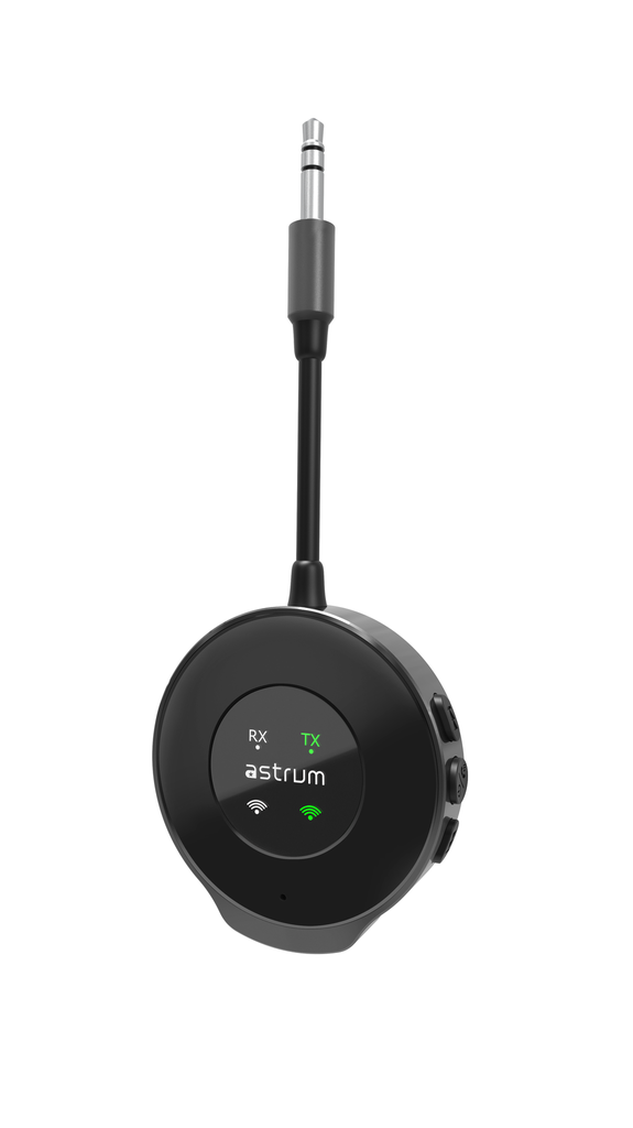 Astrum BT230 Bluetooth 5.3 Audio Transmitter & Receiver 2-in-1 TX/RX, USB-C Fast Charging, Mic, LED Display SKU: A85023-B