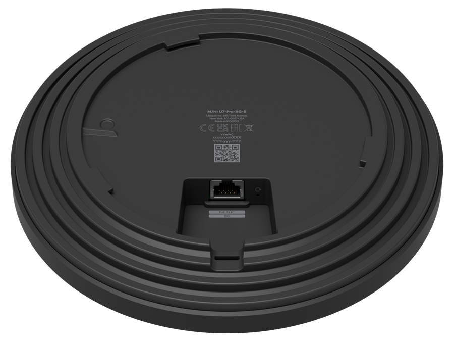 Ubiquiti UniFi U7-Pro-XG-B WiFi 7 Access Point Tri-Band, 10GbE, 6-Stream, 6GHz Support, PoE+ Black SKU: U7-PRO-XG-B