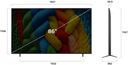 LG 86NANO80A 86" NanoCell AI 4K Smart TV a7 Gen8 Processor, webOS 25, HDR10 Pro, HDMI eARC SKU: 86NANO80A