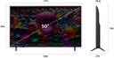 LG 50UA80006LC 50" AI UA80 4K UHD Smart TV α7 Gen8 Processor, HDR10 Pro, webOS 25, Dolby Audio SKU: 50UA80006LC