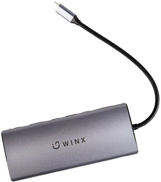 🔌 Winx CONNECT Ultra 14-in-1 Type-C Hub – Silver