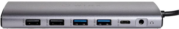 🔌 Winx CONNECT Ultra 14-in-1 Type-C Hub – Silver