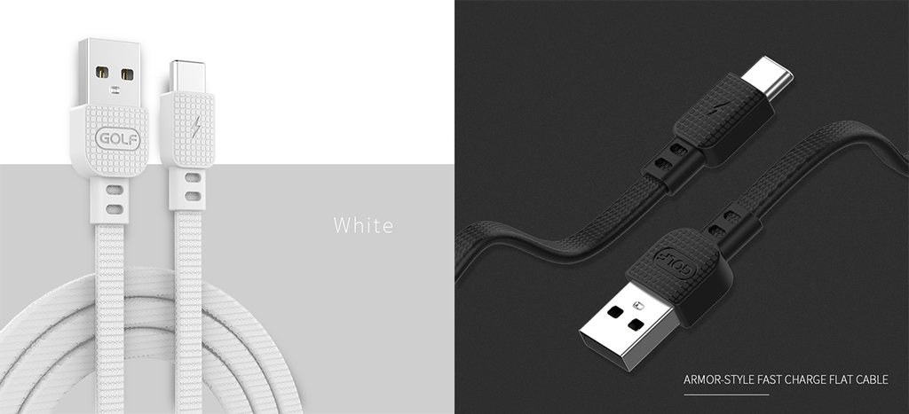 🔌 GOLF Armor Fast Flat Micro Cable – Durable, High-Speed Charging