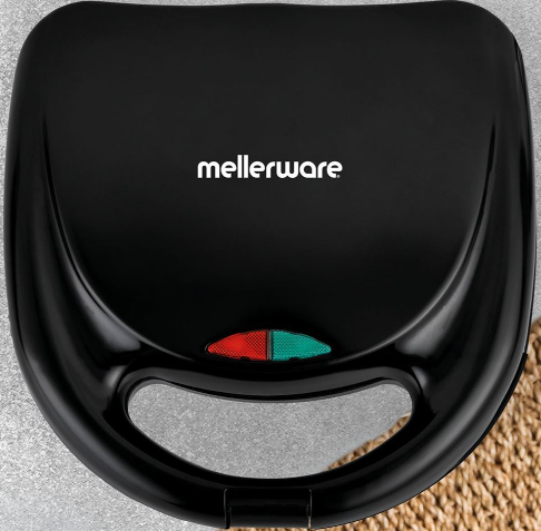 🥪 Mellerware Mercury Sandwich Maker 800W, Non Stick Grill Plates, Upright Storage