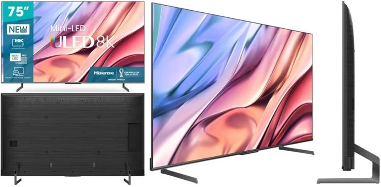 🖥️ Hisense U80H 75" Mini LED ULED 8K Smart TV Quantum Dot, Dolby Vision, Game Mode Pro