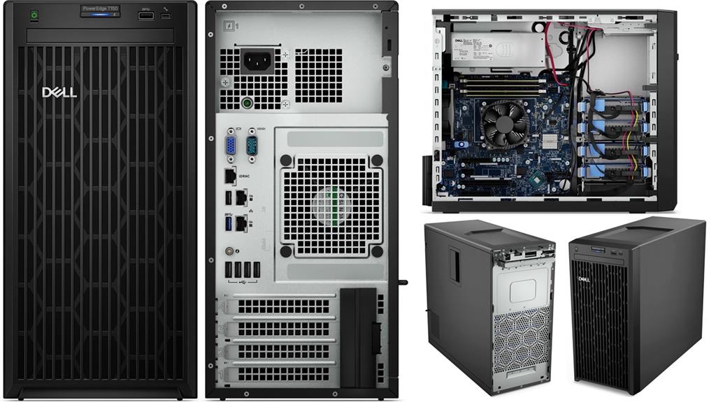 Dell EMC PowerEdge T150 Tower Server Intel Xeon, 16GB ECC, 2TB HDD, RAID