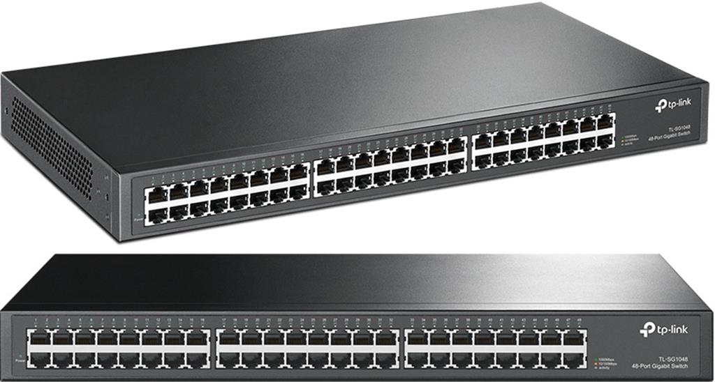 🌐 TP-Link TL-SG1048 48 Port Gigabit Rackmount Switch Unmanaged, Energy-Efficient