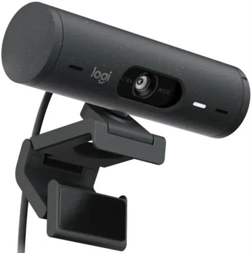 Logitech Brio 500 FHD Webcam Auto Framing, HDR, USB-C, Graphite