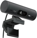Logitech Brio 500 FHD Webcam Auto Framing, HDR, USB-C, Graphite