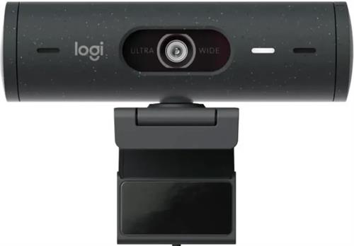 Logitech Brio 500 FHD Webcam Auto Framing, HDR, USB-C, Graphite