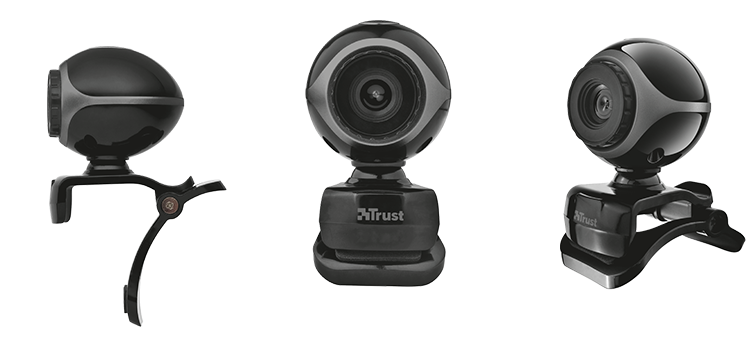 Trust TRS-17003 Exis WebCam VGA Resolution, Built in Mic, Plug & Play