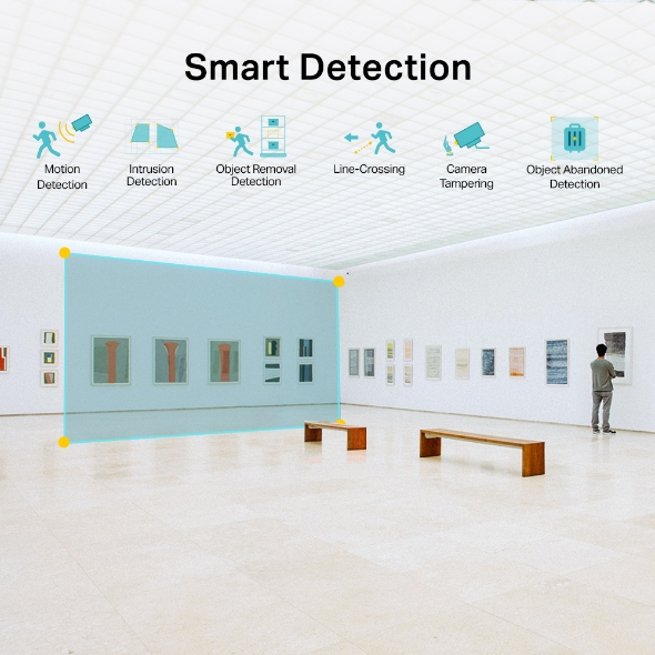 TP-Link VIGI C240 4MP Dome Camera, Full Color Night Vision, Smart Detection, IK10 Vandal Proof
