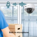 TP-Link VIGI C240 4MP Dome Camera, Full Color Night Vision, Smart Detection, IK10 Vandal Proof