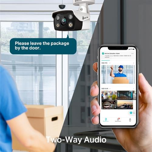 TP-Link VIGI C340 (6mm) 4MP Bullet Camera, Full Color Night Vision, Smart Detection, PoE/IP67