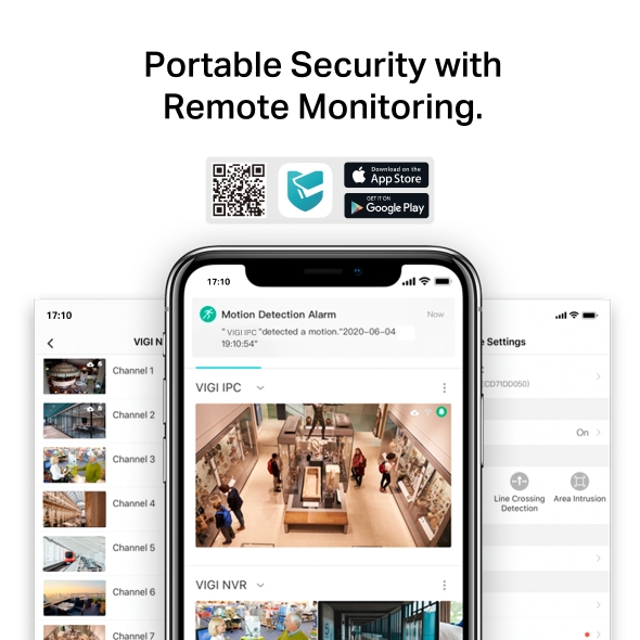 TP-Link VIGI C440 4MP Full Color Turret Camera, Smart Detection, Dual Band Wi-Fi, H.265+