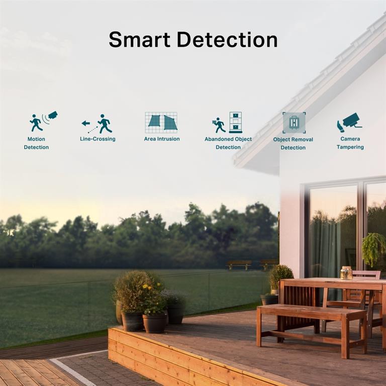 TP-Link VIGI C320I 2MP Outdoor Bullet Camera, Smart Detection, PoE, IP67